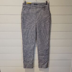 HILARY RADLEY PULL ON PANTS  S BLACK/WHITE